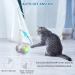 Titipet Interactive Robotic Cat Toy - Auto Rechargeable Feather/Bird/Mouse Toy for Indoor Cats/Kittens - 360 Degree Self Rotating Ball - Buy Online on GoSupps.com
