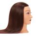 Mannequin Head for Hair Styling & Braiding - 26-28 Synthetic Fiber Cosmetology Training Doll, Brown - Model 92022LB0420 - Buy Online on GoSupps.com