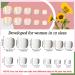 24Pcs Square False Toenails Glossy French Yellow Border Press on Toenails Shiny Stick on Toenails Short Acrylic Full Cover Summer Fake Toenails for Women and Girls Daily Decorations White Green flowers - Buy Online on GoSupps.com