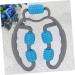 Buy ToddMomy Exercise Roller - Dual-Woman Relaxer Foam Massage Device for Leg Pain Relief Myofascial Tissue Workout Accessories - 29x23.5x2cm Blue - Buy Online on GoSupps.com