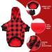 Red Buffalo Plaid Dog Hoodie Sweater for Large Dogs - Cozy, Warm, and Breathable - Buy Online on GoSupps.com