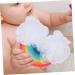 Beaupretty Exfoliating Sponge Baby Rainbow Bath Kids Body s loofah Dish Shower loofah Bath Bath loofahs Kids Body Scrubber Tool Newborn face pu Kids Facial Scrubber - Buy Online on GoSupps.com