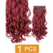 prinfantasy Clip In Extensions Hair Extension Hairpiece Voluminous Wavy Intense Red Hair Extensions MW101 GBMW101 22 inch - Buy Online on GoSupps.com