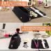 2-in-1 Hair Tools Travel Bag & Heat Resistant Mat | Organizer for Flat Irons & Curling Irons - Black - Buy Online on GoSupps.com