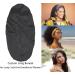 SENGTERM Silk Braid Bonnet Long Satin Sleep Cap for Women with Adjustable Tie Band - Black - Buy Online on GoSupps.com