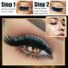 Zeabsr Blue Glitter False Eyelashes & Eyeliner Stickers - 3D Reusable Long Thick Eye Makeup - Buy Online on GoSupps.com