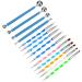14 Pieces Dotting Tools Painting Brushes Set Nail Art Dotting Tool for Rock Painting Embossing Art Pottery Craft