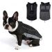 Morezi Dog Warm Coats Jackets Waterproof Coats with Harness Hole Puppy Coat for Small Medium Dogs - Black - L Large (Back: 40CM) Black