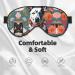 SSIMOO Cattle Dog Floral Print Double-Sided Eye Mask | Soft Light Blocking Sleep Mask for Enhanced Sleep Quality - International Shipping Available - Buy Online on GoSupps.com