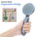 Self-Cleaning Cat & Dog Brush - Perfect for Long & Short Hair | Pet Grooming Tool for Loose Fur & Dirt - Gray - Buy Online on GoSupps.com