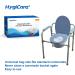 HygiCare Commode Liners - 24 Count | Medical Grade, Leakproof, Super Strong | For Bedside Commodes & Bedpans | Easy Tie, Super Absorbent Pads | Reduce Odor, Turn Liquids into Gel - Buy Online on GoSupps.com