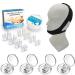 Anti Snoring Stop Snoring Kit 1 Anti Snore Chin Strap 4 Magnetic Nose Clips 8 Nasal Dilators Silicone Nasal Clips Snoring Solution Comfortable & Professional Reduce snoring-Sleep Improvement