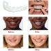 Brigtviee 2 pairs of fake teeth dentures for upper and lower teeth click denture veneers natural and comfortable instant teeth whitening set smile veneer temporary cosmetic teeth - Buy Online on GoSupps.com