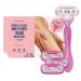 by Amazon Women's 5 Blade Razor with Multi Axis Pivot handle + 3 refills (Previously Solimo brand) 1 count (Pack of 1) 1 Razor 3 Refills