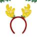Reindeer Antlers Christmas Headbands Glitter Christmas Headband Antler Headband with Holly Berries Christmas Hats Holiday Decorations for Christmas Party Xmas Dinner Photos Booth A3HGLJ (yellow)