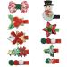 Avodova children hair clips Christmas 10 pcs sparkling children hair clips headdress children girls hair clips with different shapes hair accessories for children Christmas gift