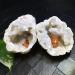 Crystal Natural White Agate geode Crystal Cluster Cornucopia feng Shui Decorative Stone Gemstones JZIGTDEM - Buy Online on GoSupps.com