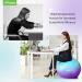 Trideer Dreamy Exercise Ball 65cm - Yoga Ball for Home Gym, Desk Chair - Fitness & Physical Therapy - Quick Pump Included - Buy Online on GoSupps.com