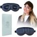 MATASSE Silk Eye Mask - 3D Contoured Eye Cover for Sleeping - Silk Strap, No Wrinkles - Black & Champagne - Buy Online on GoSupps.com