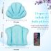 Inflatable Terry Cloth Bath Pillow Set - Neck Support & Spa Comfort in Large and Small Sizes - Blue - Buy Online on GoSupps.com