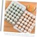 Serving Tray 2pcs Egg Storage Box Clear Container Countertop Egg Transparent Egg Holder re-usable White 26x34x17cm - Buy Online on GoSupps.com
