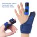 Comfortable Left Hand Thumb Splint - Fixed Aluminum Plate Support for Arthritis & Skiers - Blue Thumb Stabilizer - Buy Online on GoSupps.com