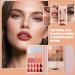 Makeup Palette Eyeshadow - Waterproof Makeup Palettes Eye Makeup Palette | Unique Long Lasting Cream Contour & Highlighting Palette Maqui Kit - Buy Online on GoSupps.com