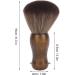 Neck Dusting Brush Hairdressing Brush Neck Facial Hairdressing Neck Brush with Wooden Handle - Buy Online on GoSupps.com