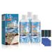 Stone Stain Remover Cleaner Stone Crystal Plating Agent and Granite Oil Stain Cleaner for Household Use All-Purpose Stone Cleaner and Polish for Marble Granite Quartz and More (3 Set)