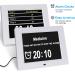 Golony 8 inch Extra Large Digital Day Dementia Clock for Seniors 12 Medication Reminders Calendar Clock with Day of The Week Date Time for Elderly Vision Impaired Memory Loss New White - Buy Online on GoSupps.com