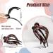 JOELELI 6-Piece French Concord Hair Clip Set - Alligator Oval Clips for Women and Girls Thick Thin Hair - Buy Online on GoSupps.com