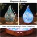 Porseme 280ml Hand-Blown Aroma Diffuser - Cool Mist Humidifier with 7 Color-Changing LEDs BPA Free Ideal for Apartments - Elegant G3-280ml Blue Aladdin Vase - Buy Online on GoSupps.com