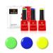 BLUESKY Gel Nail Polish Set Rainbow Brights. Sorbet Zest Neon34 Apple Green Neon10 Blue Bamboo Neon32. 3 X 5Ml. (Requires Curing Under Uv/Led Lamp) Raindow Brights 5 ml (Pack of 3)