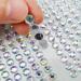 Self Adhesive Face Gems Stickers Hair Rhinestones - 1799pcs Bling Jewels for Makeup, Crafts, Home Decor - 4 Sizes White AB Rhinestones - Buy Online on GoSupps.com