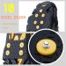 OuterStar Ice & Snow Grips Traction Cleats - 10 Stud Crampons for Shoes/Boots - Anti-Slip Rubber Spikes - Slip-On Stretch Footwear - Large Size - W 10-13/M 8-11 - Extra 10 Studs Included - Buy Online on GoSupps.com
