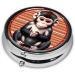 Silent Monkey Round Pill Box - 3 Compartment Portable Travel Organizer for Medications - Buy Online on GoSupps.com