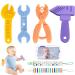 Teething Toys for Babies 0-6 Months 6-12 Months Maiqufa BPA-Free Silicone Teethers Tool-Shaped Soothing Teething Toys for Sucking Stage Prevent Finger Chewing & Relief Sore Gums Baby Boy Toys(4 Packs)