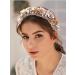 GLBCC Handmade Pink Crystal Padded Headband with Small Flower Embellishments - Buy Online on GoSupps.com