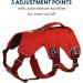 RUFFWEAR Web Master Dog Harness | Padded Anti-Escape Design | 2 Lead Attachments | Size Medium (69-81 cm) | Red Sumac - Buy Online on GoSupps.com