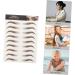 Angoily 9 Sheets Waterproof Eyebrow Stickers Make up Kit Quick Makeup Tools 6d Hair-like Eyebrows Stickers - Buy Online on GoSupps.com