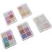 6 Colors Glitter Metallic Mirror Effect Nail Powder Long Lasting and Fine Powder Texture Suitable for DIY Nail Art with 15 Eyeshadow Sticks - Buy Online on GoSupps.com