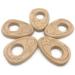 Wendysun 2pcs Hedgehog Shape Natural Wood Teether Set for Baby Teething - DIY Pendant Toy - Buy Online on GoSupps.com