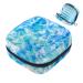 MUOOUM Menstrual Pad Bag Zipper Sanitary Napkin Bag Tampons Collect Bags for Women Girls (Blue Tie Dye) Multi-colored 5