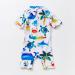 BONVERANO Baby Boy All-in-one Sunsuit/Swimsuit UPF 50+ Sun Protection with Cap, 12-18 Months - White Fish - Buy Online on GoSupps.com