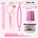 Tail Hair Tools Hair Loop Pull Through Tools Hair Braiding Tools with Hair Elastics Hair Plaiting Rat Tail Comb Bands Remover and Hairpin Hair Updo for Girls Women French Hair Styling Pink - Buy Online on GoSupps.com