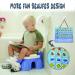 Potty Training Chart for Toddlers | Waterproof Magnetic Reward Chart | Motivational Toilet Training for Kids | Sealife Design | 35 Reusable Magnetic Stickers - Buy Online on GoSupps.com