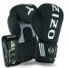 Yazizo Boxing Gloves Sparring and Muay Thai Matte Faux Leather, Curved Mitts Hook & Jab Target Hand Set Boxing Pads for Punching Heavy Bags Fighting Sparring Kickboxing Gloves 12oz Black/White