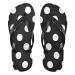 Mnsruu flip-flops with large dots black for home hotel spa bedroom travel M for men and women large multi-colored
