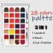 Lipstick Palette - Long Lasting Eyeshadow - Water Resistant - 28 Shades - Long Lasting Blusher - Water Resistant - Beauty Kit for Women Adults Teens & Young Girls L v - Buy Online on GoSupps.com
