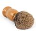 QSHAVE 100% Pure Badger Hair Shaving Brush Handmade with Real Wood Base - Ideal for Wet Shave, Safety Razor, Double Edge Razor - Buy Online on GoSupps.com